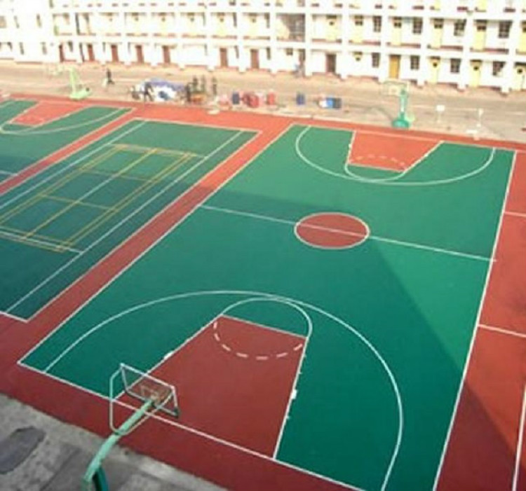 广东硅PU篮球场施工