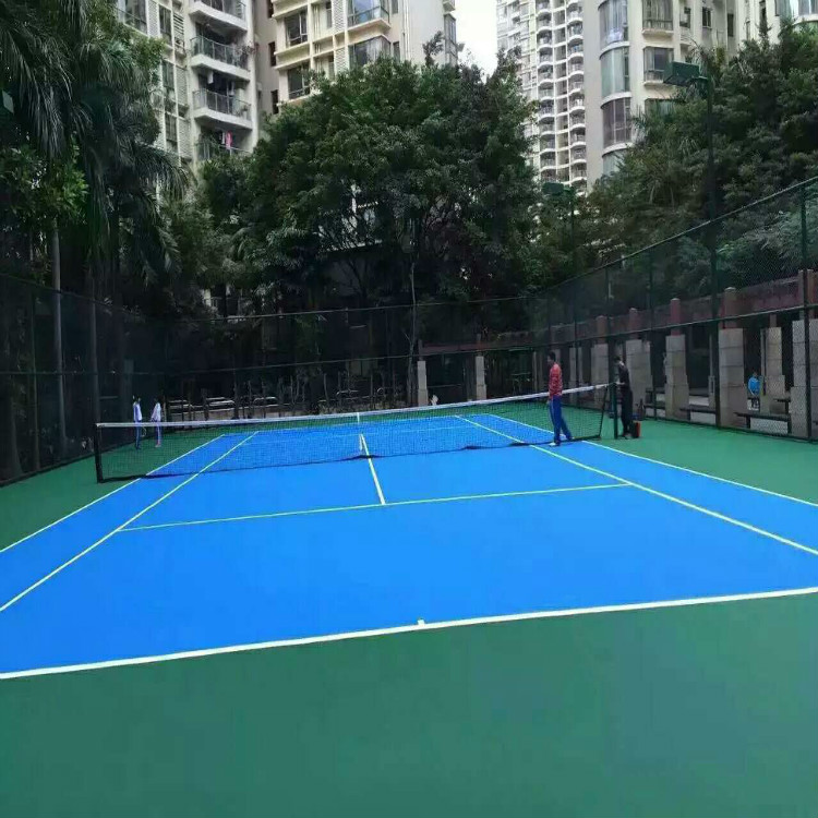 硅PU网球场施工